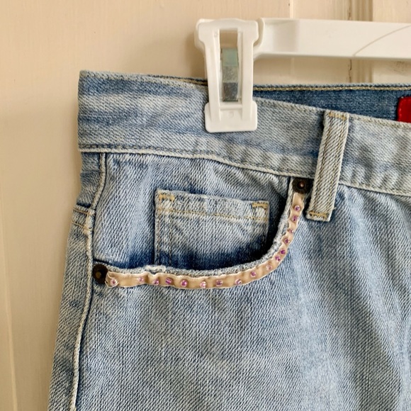 vintage GUESS y2k denim mini skirt - Picture 2 of 13